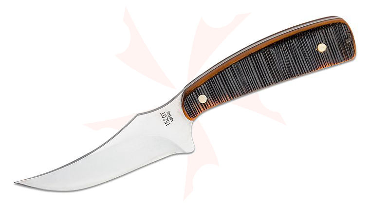 Schrade Old Timer Generational Series 152OTG USA Made Sharpfinger Fixed Blade Knife 3.5 inch 1095 Skinner Blade, Chestnut Bone Handles, Leather Sheath