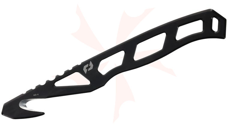 Schrade Delta Class Extraction Rescue Hook, 6.5 inch Overall, Black Injection Molded Sheath