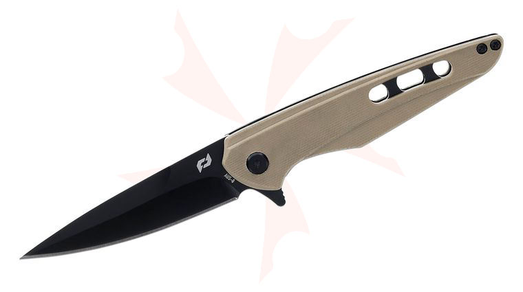 Schrade Delta Class Kinetic Flipper Knife 3.5 inch AUS-8 Black Drop Point Blade, Flat Dark Earth G10 Handles