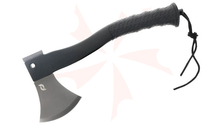 Schrade Delta Class Bedrock Axe, 4 inch Gray 3Cr13MoV Blade, Black Overmold Handle, 1680D Polyester Sheath