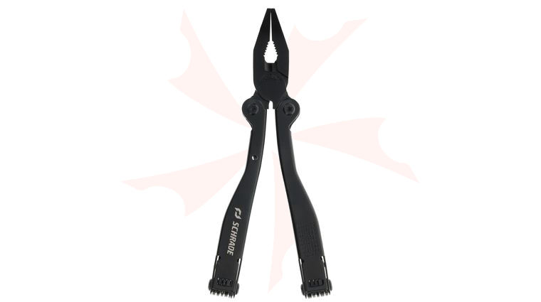 Schrade Delta Class Tough Tool Multitool, 2Cr Stainless Steel Construction, Black, 1680D Polyester Sheath