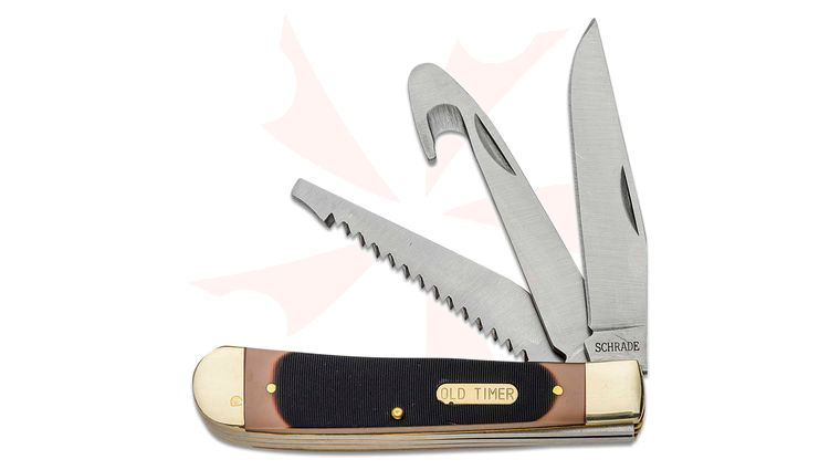 Schrade 69OT Old Timer Delrin Premium Stockman 4.125 inch Closed