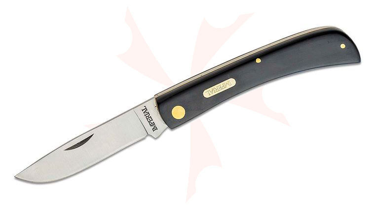 Schrade Imperial Large Sodbuster 4.7 inch Closed, Black POM Handles