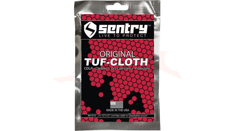 Sentry Solutions Tuf-Cloth CDLP Cleaner, Dry-Lubricant, Protectant 12 inch x 12 inch Cloth, Pouch (91010)