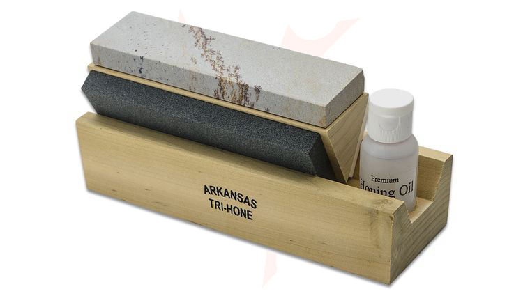 Tri-Hone Sharpening System 6 inch Stones with Honing Oil