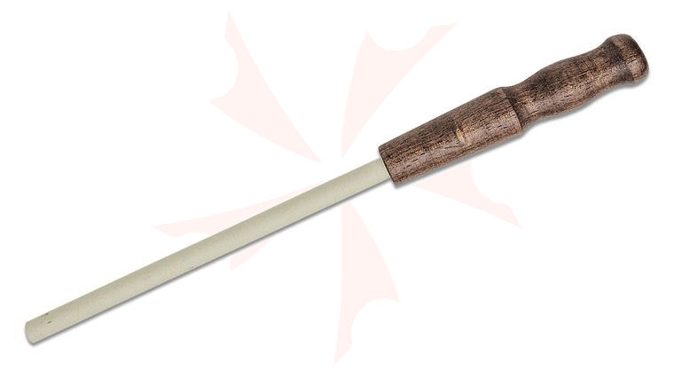 Arkansas Ceramic Sharpening Stick 12 inch Overall, Wood Handle