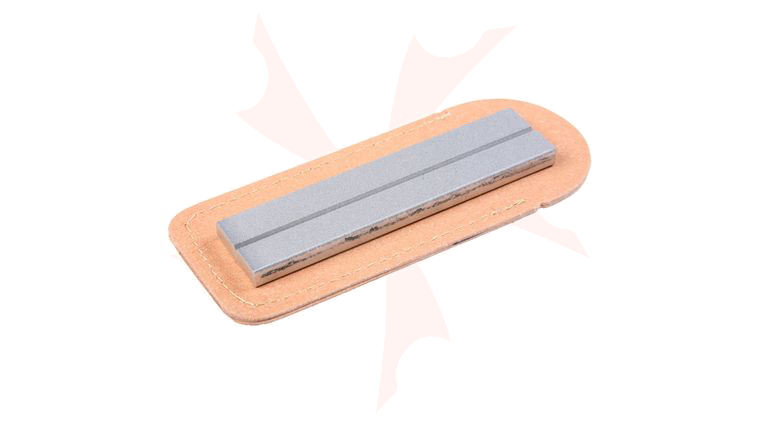 EZE-LAP Fine Stone with Groove in Pouch - 1 inch x 4 inch Diamond Stone