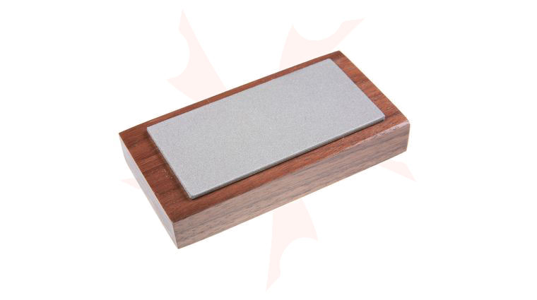 EZE-LAP Coarse Stone on a Walnut Pedestal - 2 inch x 4 inch Diamond Stones