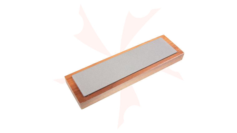EZE-LAP Coarse Stone on a Walnut Pedestal - 2 inch x 8 inch Diamond Stone