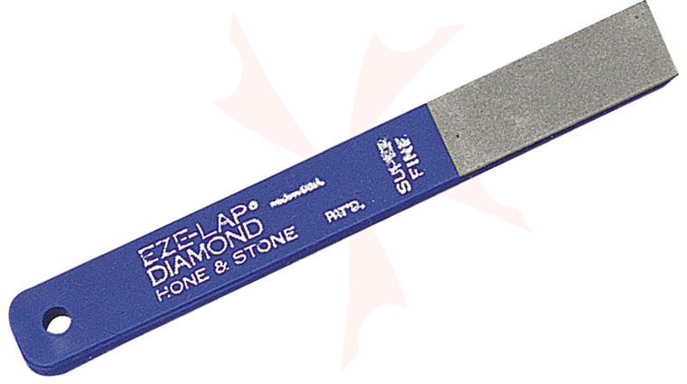 EZE-LAP Diamond Sharpener Super Fine 1200 Grit, Blue Handle