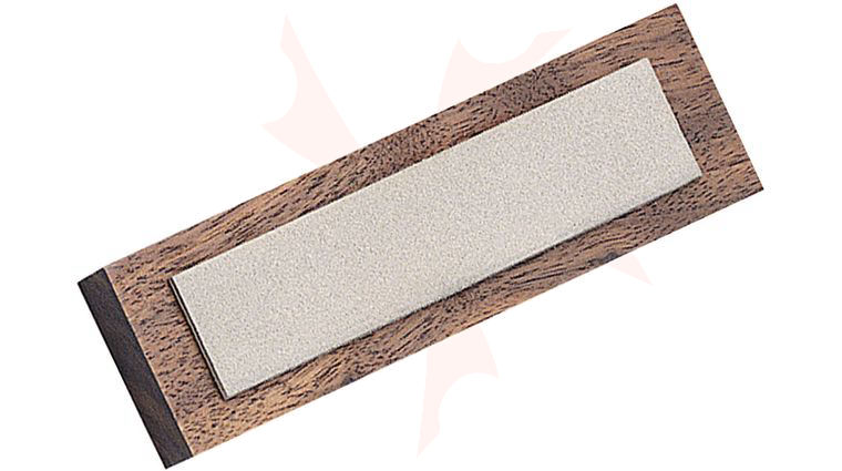 EZE-LAP Diamond Benchstone 1 inch x 4 inch Fine Grit on Wooden Block