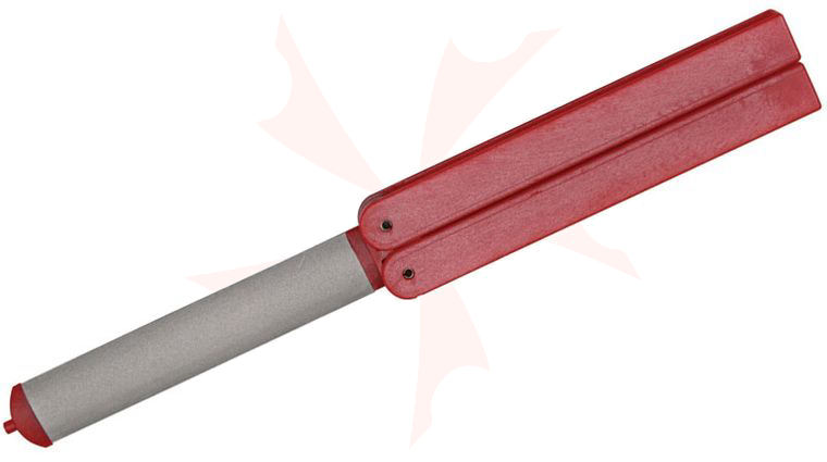 EZE-LAP Fine Oval Shaft, Red Handle - EZE-Fold Folding Handle