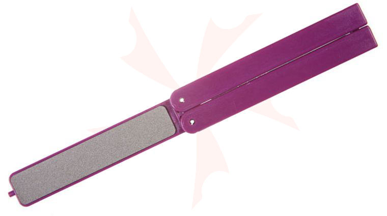 EZE-LAP Medium Stone, Purple Handle - EZE-Fold Folding Handle