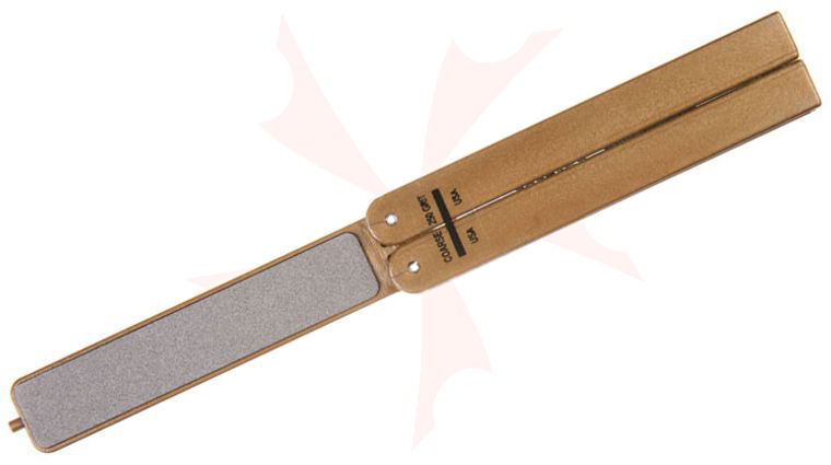 EZE-LAP Fine/Coarse 2 Stone Set, Gold Handle - EZE-Fold Folding Handle