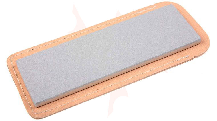 EZE-LAP Diamond Sharpening Stone Medium 400 Grit 2 inch x 6 inch, Leather Pouch