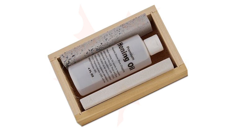 Arkansas Sharpener Deluxe Honing Kit with Wood Storage Box
