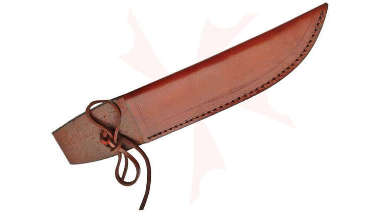 Brown Leather Sheath, Fits Most Fixed Blades Up to 7 inch