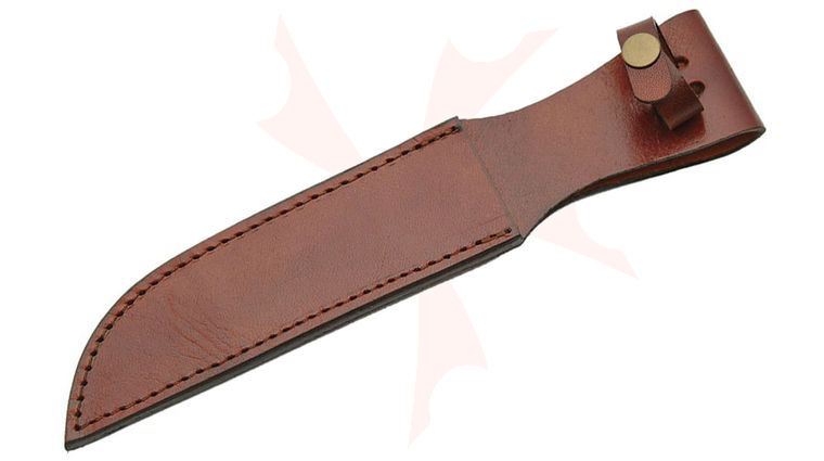 Brown Leather Sheath, Fits Most Fixed Blades Up to 7 inch
