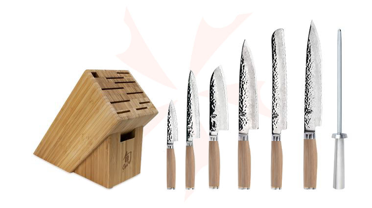 Shun Premier Blonde 8 Piece Professional Block Set
