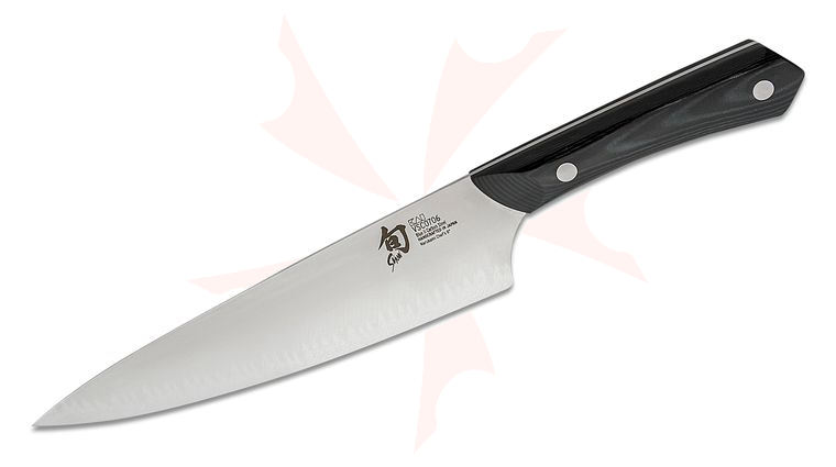 Shun VSC0706 Narukami Chef's Knife 8 inch San Mai/Carbon Steel Blade, Black Micarta Handle