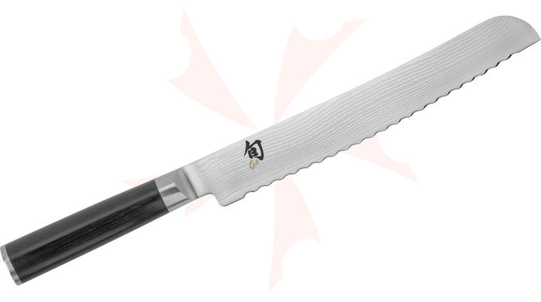 Shun DM0705 Classic Bread Knife 9 inch Blade, Pakkawood Handle