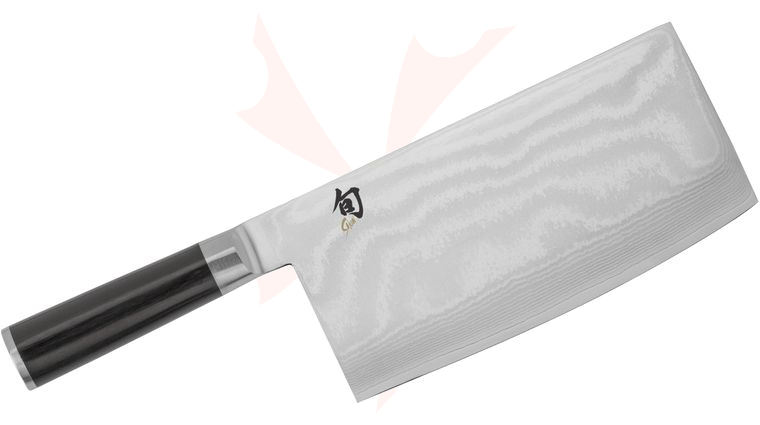 Shun DM0712 Classic Vegetable Cleaver 7.75 inch Blade, Pakkawood Handle