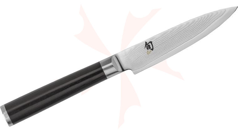 Shun DM0716 Classic Utility 4 inch Blade, Pakkawood Handle