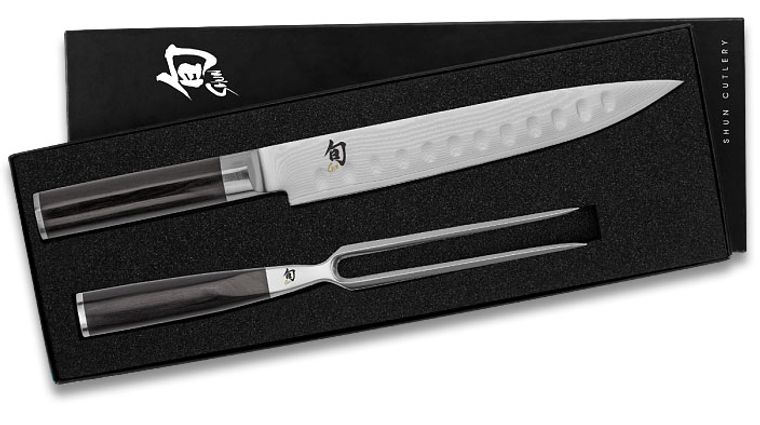 Shun DMS0230 Classic 2pc Carving Set, Pakkawood Handles
