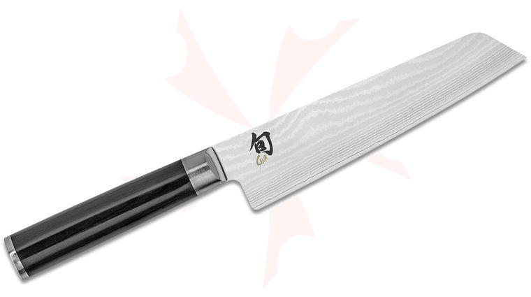 Shun DM0782 Classic Master Utility Knife 6.5 inch Blade, Ebony Pakkawood Handle