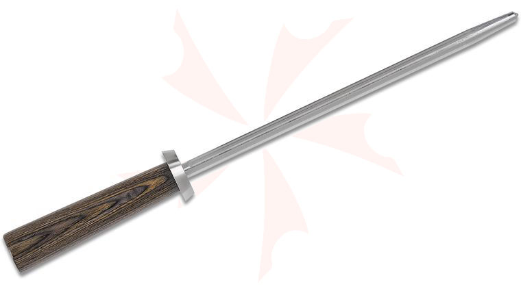 Shun SWT0790 Kanso 9 inch Combination Honing Steel, Stainless Steel Handle