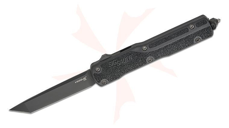SIG Sauer by Hogue Counterstrike OTF AUTO Knife 3.35 inch CPM-20CV Black Tanto Blade, Black Polymer and Aluminum Handles