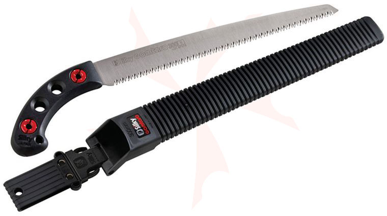 Silky Saws Gomtaro 300 Pistol Grip Saw, 11.8 inch Straight Blade, Rubber Handle, Plastic Sheath