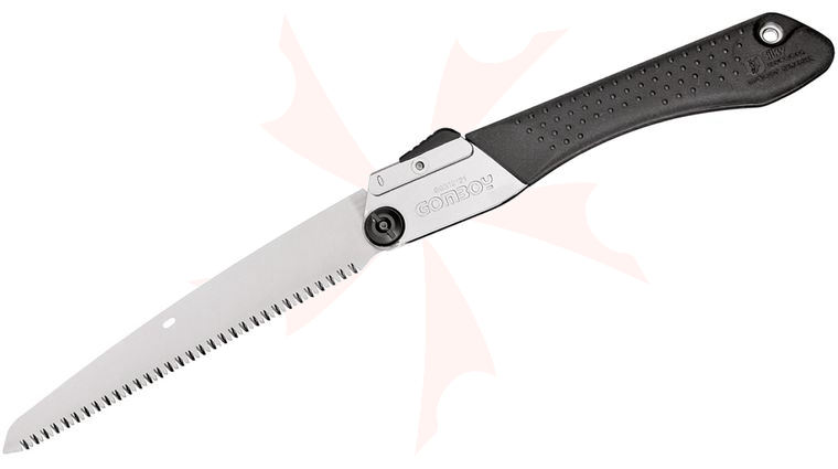 Silky Saws Gomboy 210 Folding Saw, 8.3 inch Straight Blade, Rubber/Steel Handle