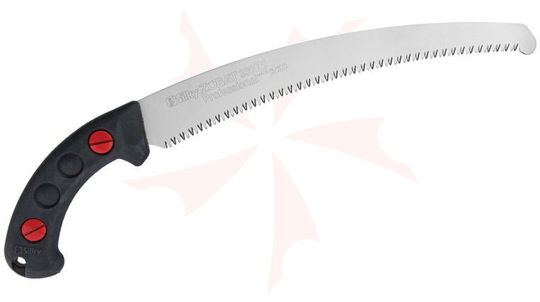 Silky Saws Zubat 330 Pistol Grip Saw, 13 inch Curved Blade, Rubber Handle, Plastic Sheath
