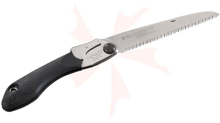 Silky Saws Pocketboy 170 Folding Saw, 6.7 inch Medium Teeth Blade, Rubber/Steel Handle