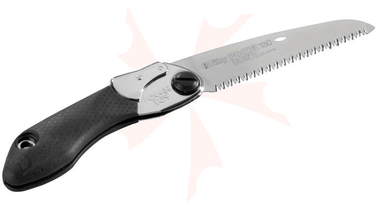 Silky Saws Pocketboy 130 Folding Saw, 5.1 inch Medium Teeth Blade, Rubber/Steel Handle
