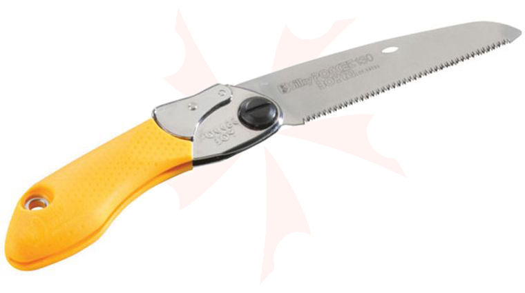 Silky Saws Pocketboy 130 Folding Saw, 5.1 inch Fine Teeth Blade, Rubber/Steel Handle