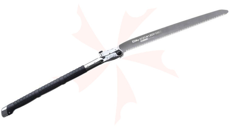 Silky Saws Katanaboy Professional 550 Folding Saw, 21.6 inch Straight Blade, 49.6 inch Overall, Rubber/Steel Handle