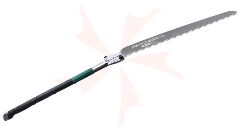 Silky Saws Katanaboy Professional 700 Folding Saw, 27.5 inch Straight Blade, 60.63 inch Overall, Rubber/Steel Handle