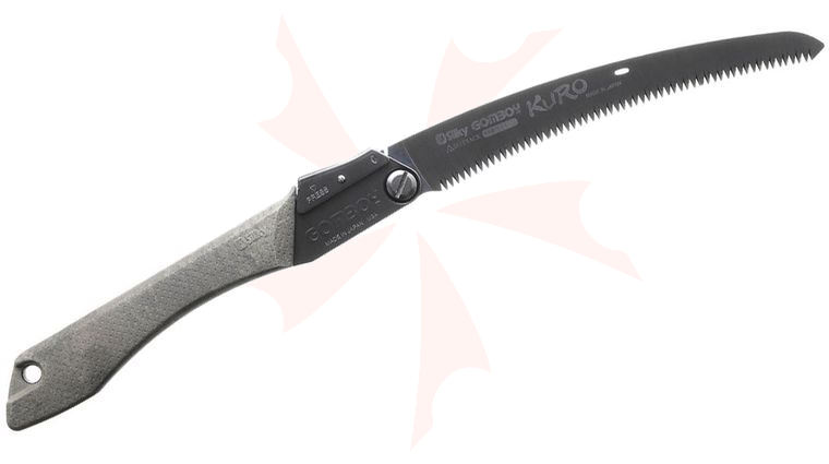 Silky Saws Limited Edition 40th Anniversary Gomboy Kuro Outback Edition Folding Saw, 9.4 inch Curved Black Oxide Blade, Black Arbor Composite Handle