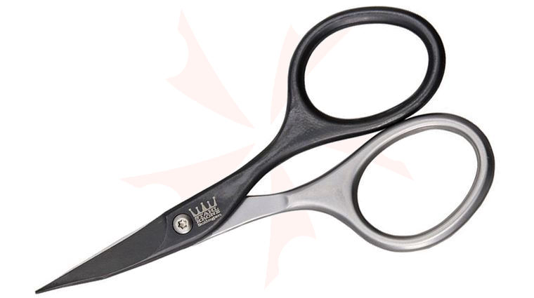 Simba Tec STAHL-KRONE Self-Sharpening Manicure Nail Scissors 3.75 inch Overall, Black