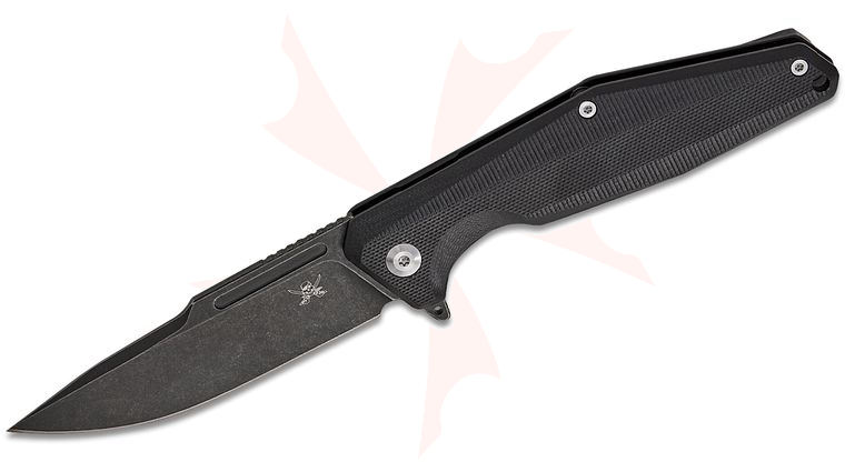Skallywag Tactical Iron Jaw Frame Lock Flipper Knife 3.4 inch D2 Black PVD Drop Point Blade, Machined Black G10 and Titanium Handles