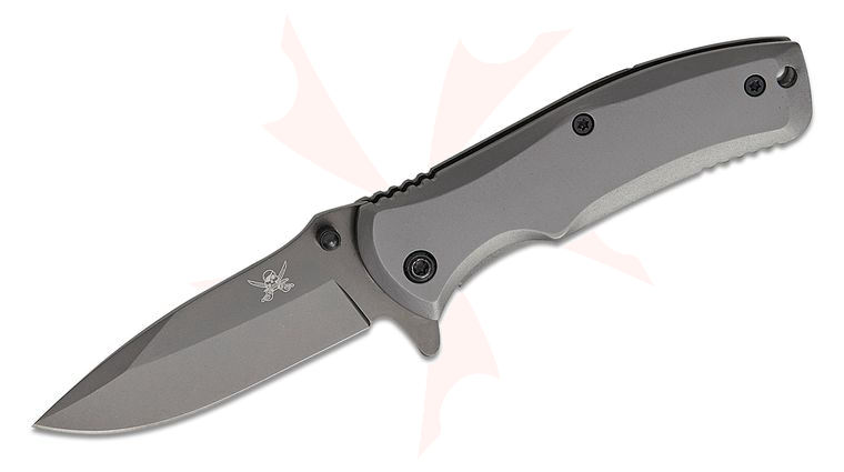 Skallywag Tactical Mini Jack Assisted Frame Lock Flipper Knife 2.5 inch Storm Gray Drop Point Blade, Storm Gray Stainless Steel Handles