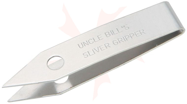 Sliver Gripper Stainless Steel Point Tweezers, Carry Vial, USA Made