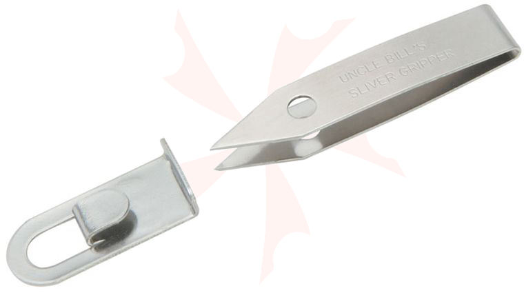 Sliver Gripper Stainless Steel Point Tweezers, Carry Loop, USA Made