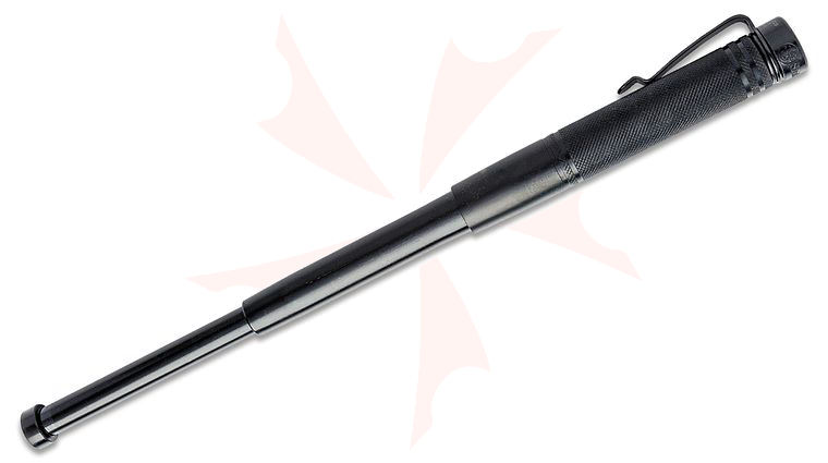 Smith & Wesson 12 inch Compact Collapsible Baton, Black, Black Elastic Nylon Sheath