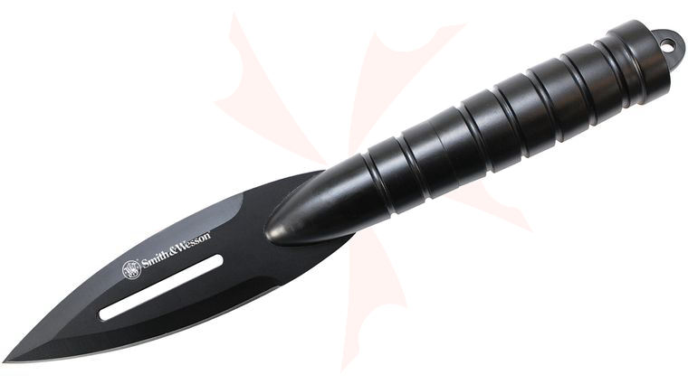 Smith & Wesson SW8 Spear Fixed 4.2 inch Plain Blade, Removable GFN Handle, Nylon Sheath