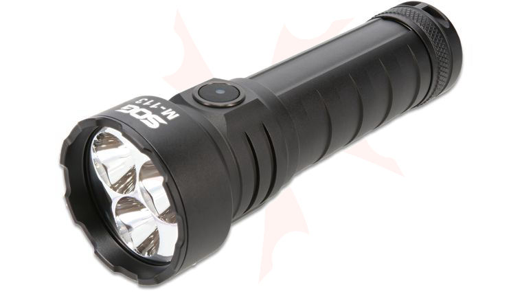SOG M-113 Rechargeable LED Flashlight, Black Aluminum Body, 4000 Max Lumens
