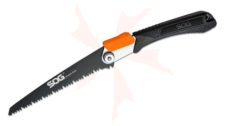 SOG Folding Camp Saw 8.25 inch Blade, Soft Grip TPR Handles