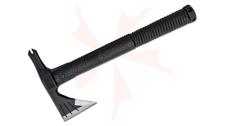 SOG Survival Hawk Tomahawk, Black, 12.1 inch Overall, Nylon Sheath